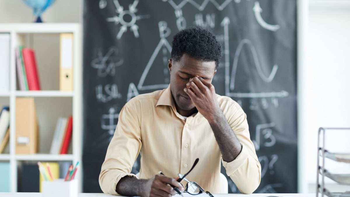 frustrated teacher