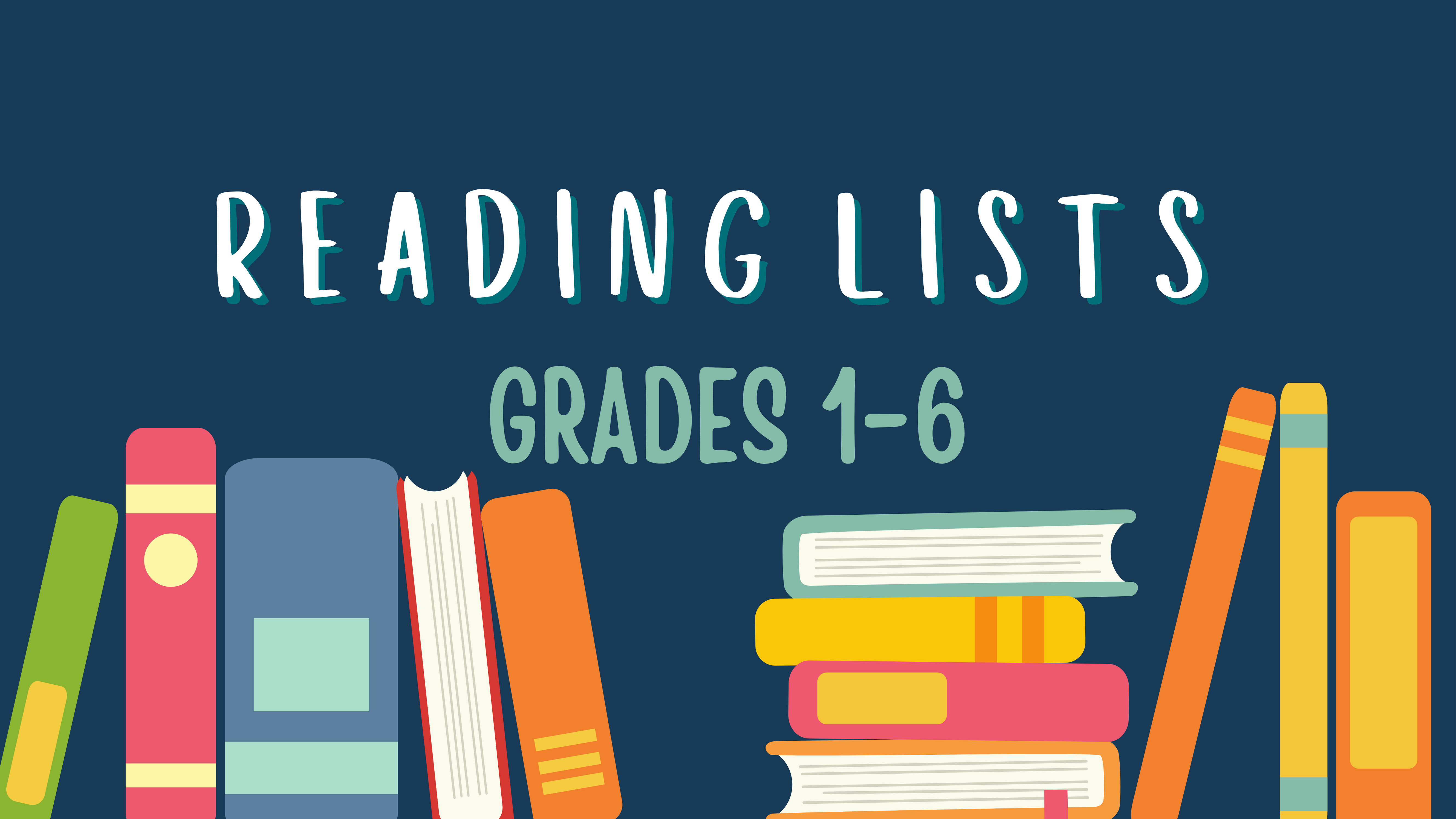 Reading Lists Grades 1-6 Blog Cover